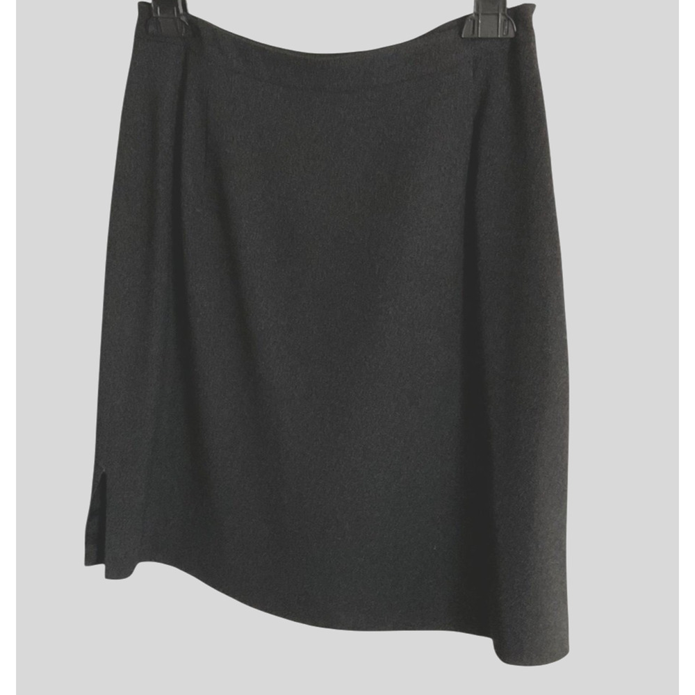 Tahari Skirt Womens 6P Dark Gray Petite Career Office Workwear‎ Rayon Blend
